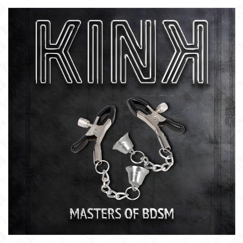 Kink - Pinzas Para Pezones Con Colgante De Campana Plateado 6 Cm