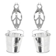 Kink Japanese Style Nipple Clamps with Silver Cubes