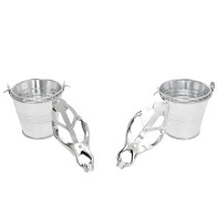 Kink Japanese Style Nipple Clamps with Silver Cubes
