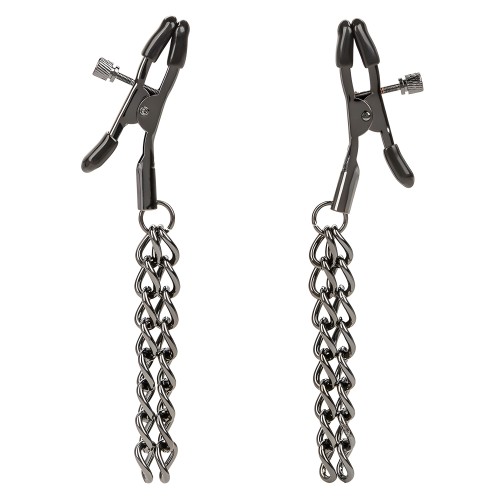 Calexotics Euphoria Nipple Clamps with Chain