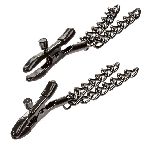 Calexotics Euphoria Nipple Clamps with Chain