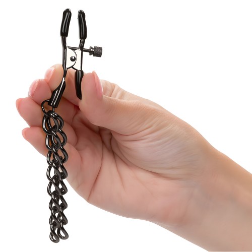 Calexotics Euphoria Nipple Clamps with Chain
