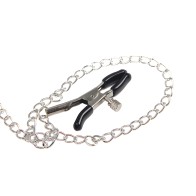 Subblime - 953720 Pinzas Para Hombres Pecho Con Correa De Cuero Bondage Neg