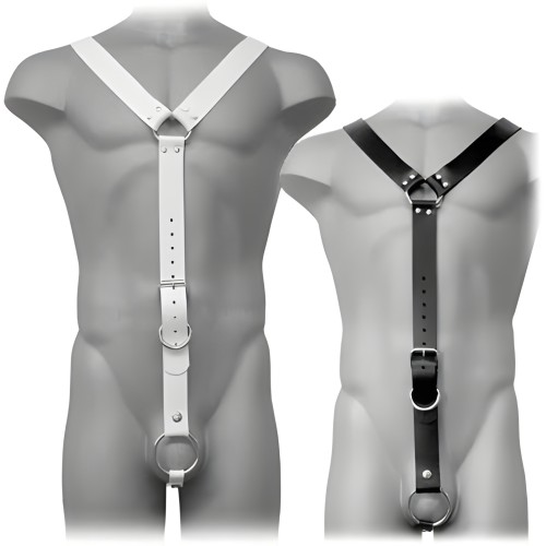 Leather Body White Harness