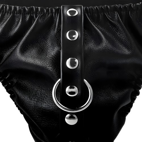 Darkness Submission Thong with Chain