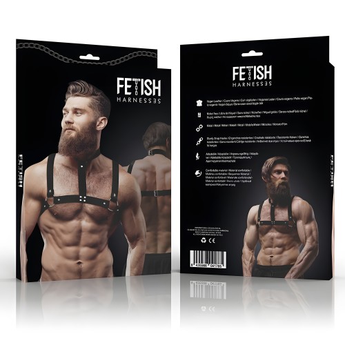 Fetish Adjustable Vegan Leather Chest Harness