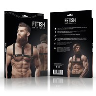 Fetish Arnés Ajustable Ecopiel Pecho Con Collar Hombre