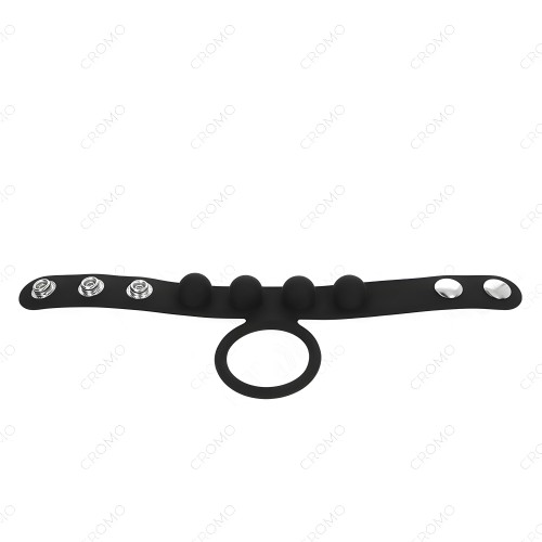 Kink Penis Ring - Leather with Pressure Closure