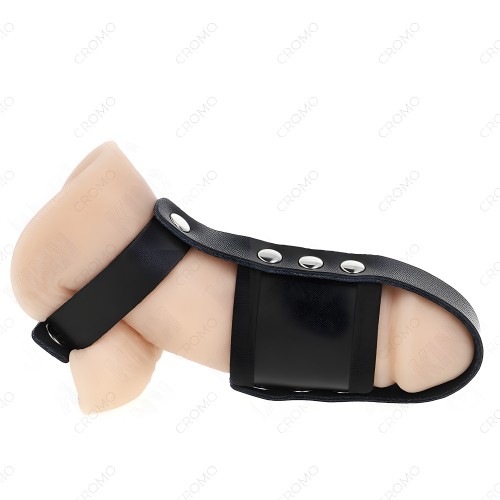 Kink Cage Penis Ring with Ball Divider Strap