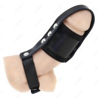 Kink Cage Penis Ring with Ball Divider Strap