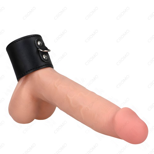 Kink Leather Cock Ring with Snap Closure 18 x 5 cm