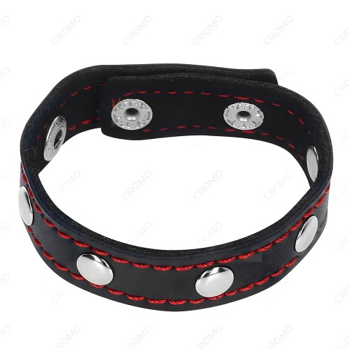 Kink Leather Spiked Cock Ring