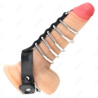 Kink Leather Strap Ring with Lock