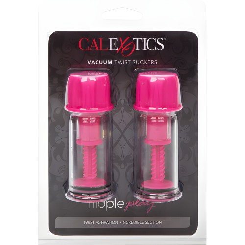 Vacuum Twist Nipple Stimulators Pink