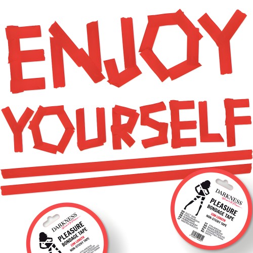 Non-Sticky Bondage Tape Red 15 M - Darkness Bondage