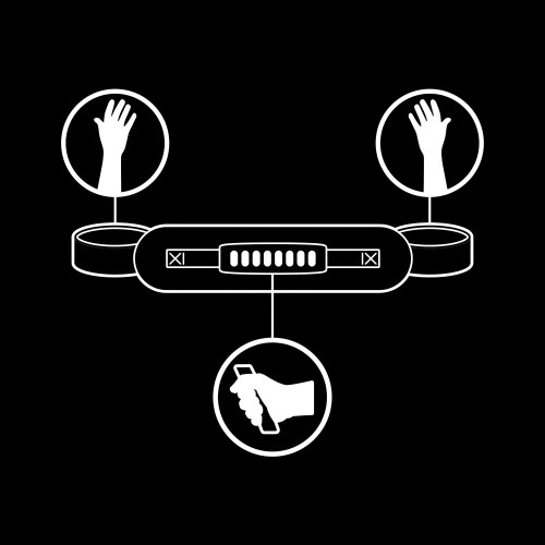 Esposas Con Tirador Con Forro De Neopreno de Fetish Submissive