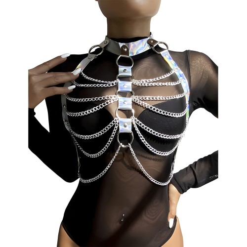 Subblime Chest Harness With Rings And Chains