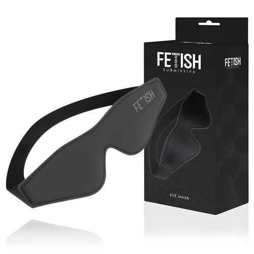 Fetish Submissive Vegan Leather Mask with Neoprene Lining