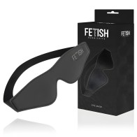 Fetish Submissive Vegan Leather Mask with Neoprene Lining