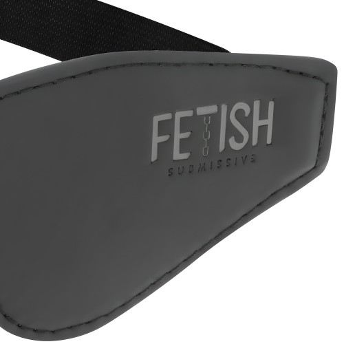 Fetish Submissive Vegan Leather Mask with Neoprene Lining