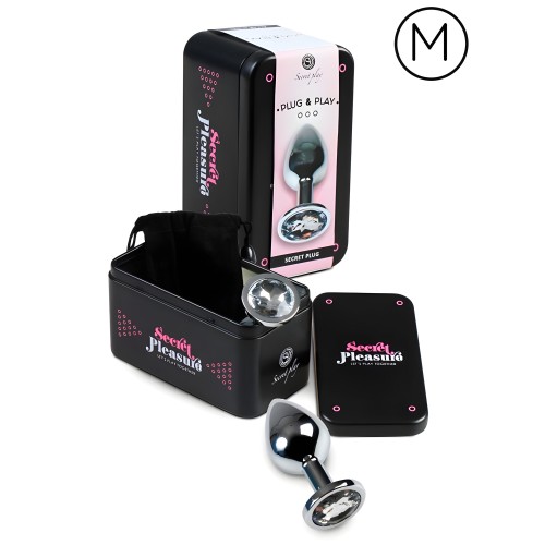 Secretplay Transparent Aluminium Anal Plug 7 cm