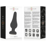 Intense - Anal Plug Pipo L Silicone Negro 13 Cm