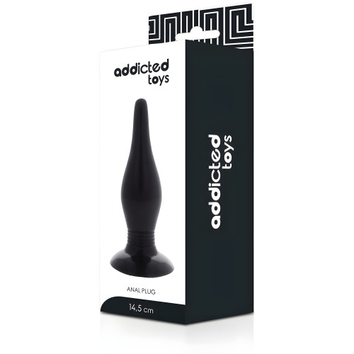 Addicted Toys - Plug Anal 14.5 Cm Negro - Seguro y Cómodo