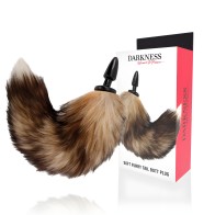 Darkness Natural Tail Anal Plug Silicone 10cm