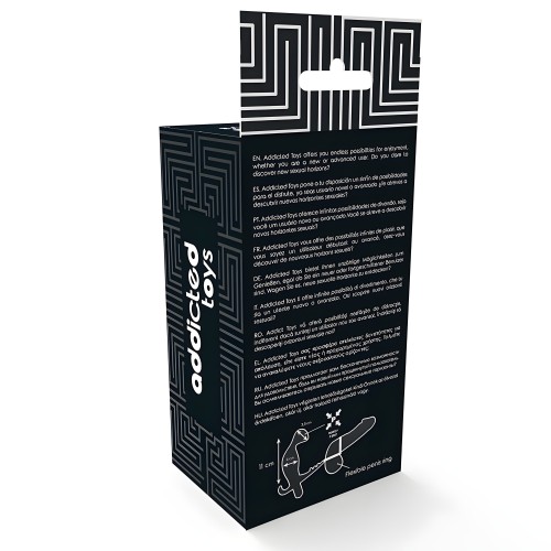 Double Ring Penis and Testicle Anal Plug Black