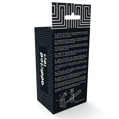 Double Ring Penis and Testicle Anal Plug Black