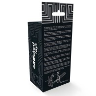 Double Ring Penis and Testicle Anal Plug Black