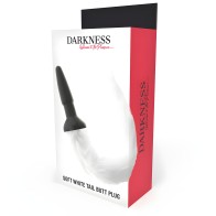 Plug Anal Silicone con Cola Blanca