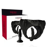 Darkness Panties with Interchangeable Plug and Dildo