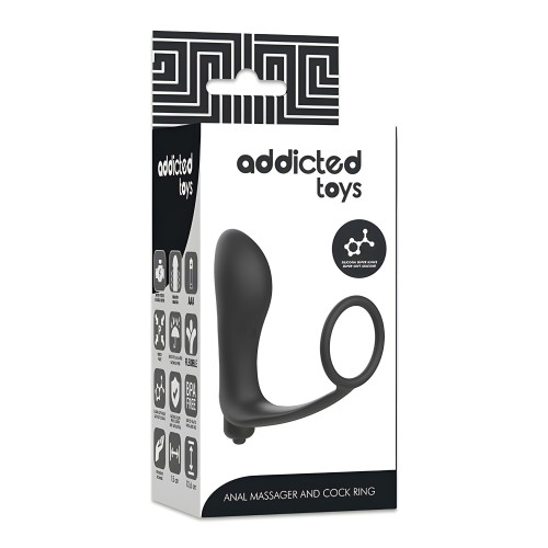 Addicted Toys Anal Plug Vibrator with Cock Ring