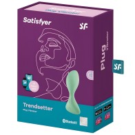 Satisfyer Trendsetter Plug Vibrator App Green