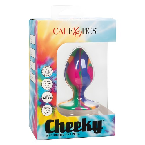 Cheeky Medium Tie-dye Anal Plug by Calexotics