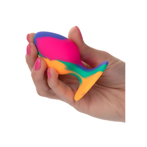 Cheeky Medium Tie-dye Anal Plug by Calexotics