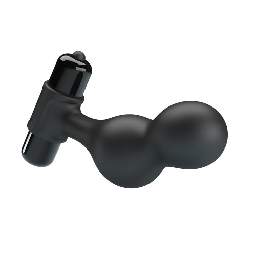 Black Silicone Anal Vibrator Plug