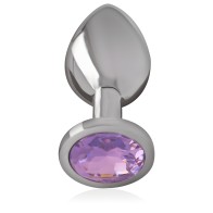 Intense Plug Anal Aluminio Con Cristal Violeta