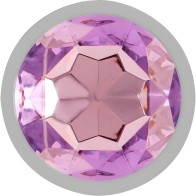 Intense Aluminum Plug with Purple Crystal