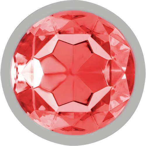 Plug Anal Metal Con Cristal Rojo - Talla M
