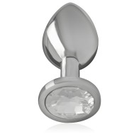 Intense Large Metal Anal Plug with Crystal