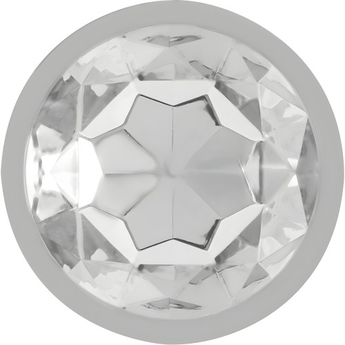 Intense Large Metal Anal Plug with Crystal