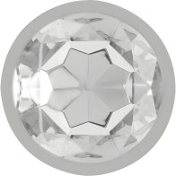 Intense Large Metal Anal Plug with Crystal