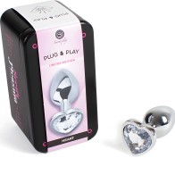 Secretplay Heart Shaped Metal Butt Plug Size S 7 cm