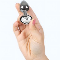 Secretplay Heart Shaped Metal Butt Plug Size S 7 cm