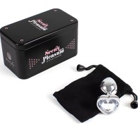 Secretplay Heart Shaped Metal Butt Plug Size S 7 cm