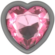 Intense Pink Heart Anal Plug Medium