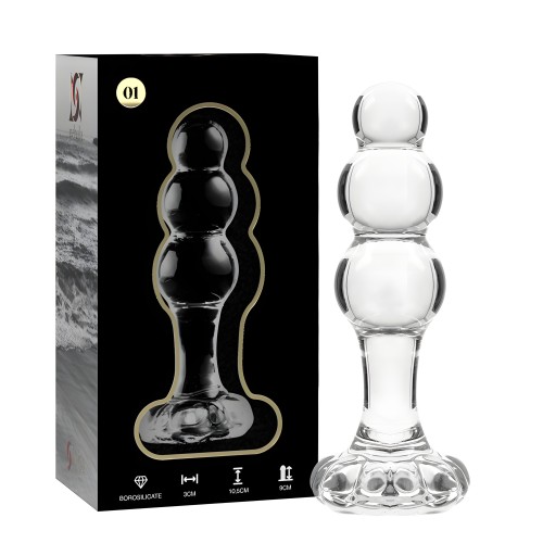 Nebula Series By Ibiza Transparent Glass Plug