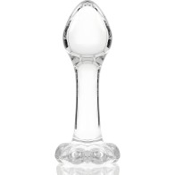 Nebula Series by Ibiza Transparent Glass Plug Model 2